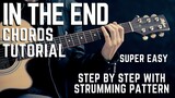 Linkin Park IN THE END Acoustic Guitar Chords Tutorial + lesson for beginners / experts