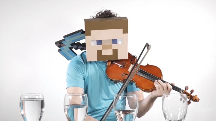 [Âm nhạc]Diễn tấu bài hát chủ đề của MineCraft bằng violin và ly