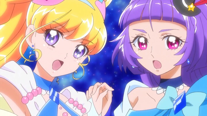 【4K】【จอมเวทพรีเคียว! 】Cure Miracle & Cure Magical ฉากแปลงร่าง (Sapphire Ver.)