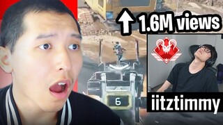 Reacting to iiTzTimmy's 55 Hours: The Movie (BRONZE to PREDATOR) in Apex Legends