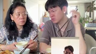 当我在妈妈面前模仿韩国霸总吃饭