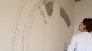 Wall painting in a children's room