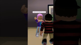 When your Sister tells you a secret 😏 #Brookhaven #Roblox