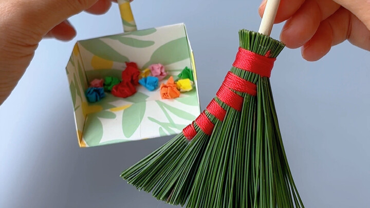 عيد العمال يقترب، اصنعي مكنسة صغيرة لطيفة من إبر الصنوبر!