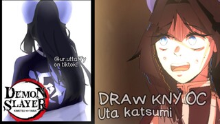 — [Draw kny oc : uta katsumi. ] @ur.utafyy on tiktok! Drawing speed paint. (apk ibis paint)