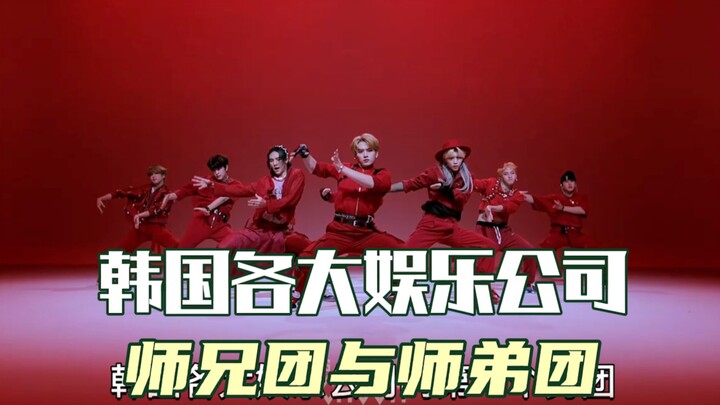 Grup pria pertama dan grup pria terakhir yang diluncurkan oleh berbagai agensi hiburan besar di Kore