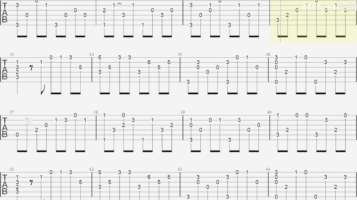 【Fingerstyle Guitar Tab】Wang Leehom-Things You Don't Know