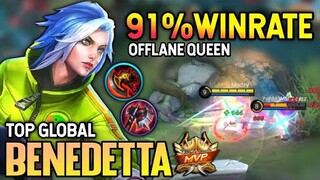 91% WIN RATE! BENEDETTA BEST BUILD 2021 | TOP GLOBAL BENEDETTA GAMEPLAY | MOBILE LEGENDS✓