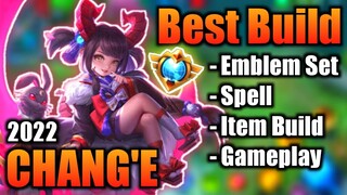 CHANG'E BEST BUILD 2022 | TOP 1 GLOBAL CHANG'E BUILD | CHANG'E - MOBILE LEGENDS | MLBB