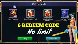 REDEMPTION CODE SA MOBILE LEGENDS PART 14 September + skin giveaway