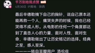 两级反转之辛德勒名单与小胡子的评价
