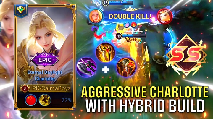 Damage Sakit, Lifesteal Deres, Easy Win pake Charlotte‼️- Honor of Kings