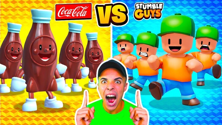 BATALLA de SKINS *MR.STUMBLE vs COCA COLA* en STUMBLE GUYS! 😱