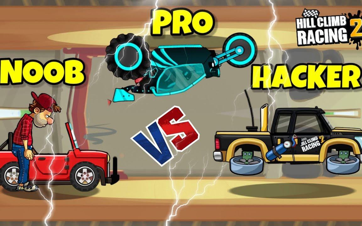 Hill Climb Racing 2 - NOOB vs PRO vs HACKER 