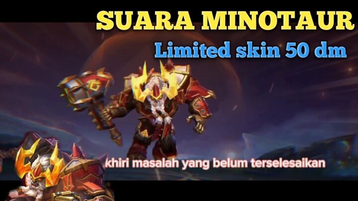 Suara Minotaurus Skin murah MLBB