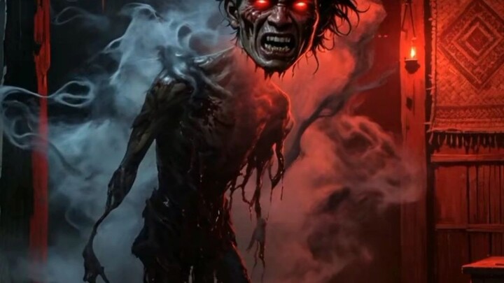 ilustrasi hantu phi pop (Thailand)