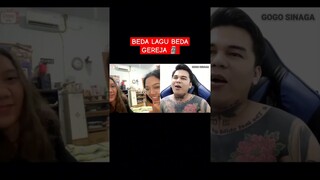 ternyata beda gereja beda lagu rohani ya 😱‼️|| Ome TV Prank #duet #ometvprank #ometv #ometvgombal