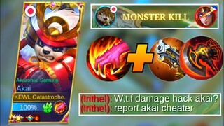 CORE AKAI + DAMAGE BUILD = BROKEN DAMAGE HACK! | MLBB