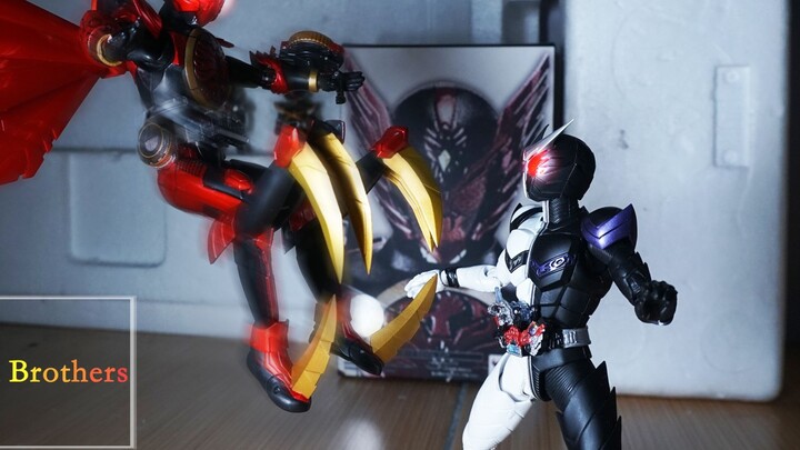 【Film Pendek Stop-motion】Kehidupan Sehari-hari Kamen Rider OOO dan W~