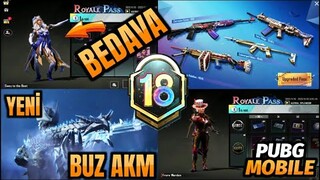 M18 ROYALE PASS | BEDAVA DANS | YENİ NİHAİ SET | YENİ BUZ DİYARI AKM | M18 RP | PUBG MOBILE