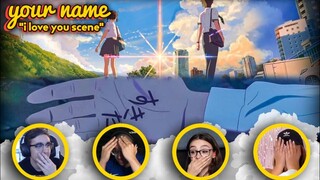 Your Name (2016) "I Love You Scene" Makes People Emotional | Reaction Compilation