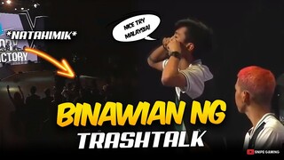 BINAWIAN NG TRASHTALK ANG MALAYSIAN CROWD 😂🔥