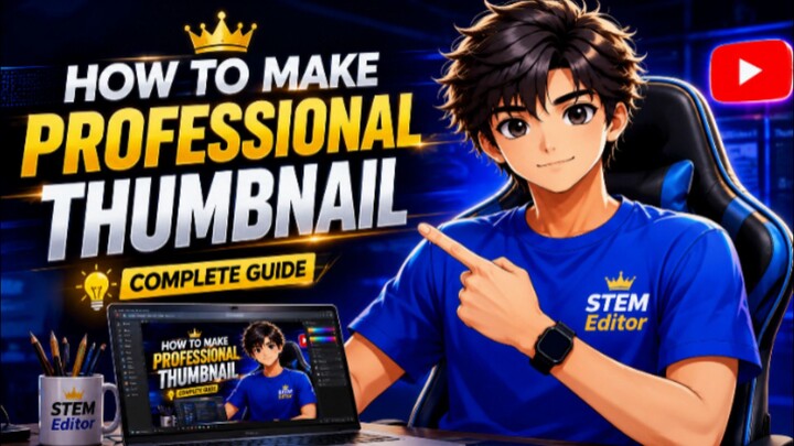 how to make professional thumbnail