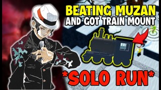 BEATING MUZAN *SOLO RUN* & GETTING NEW TRAIN MOUNT! ALL STAR TOWER DEFENSE! Roblox