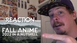 Fall Anime 2022 In A Nutshell REACTION