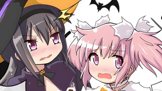 [Puella Magi Madoka Magica/Apel Buruk/Halloween/AMV]Apel Buruk dan Kotak Musik Dongeng Halloween!