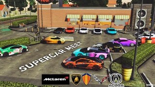 Supercar meet in Car Parking Multiplayer