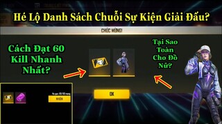 [Garena Free Fire]/Cách Đạt 60 Kill Nhanh Nhất Để Lấy Vé Tạo Phòng Free,Sự Kiện Giải Đấu Sẽ Có 5 Mục