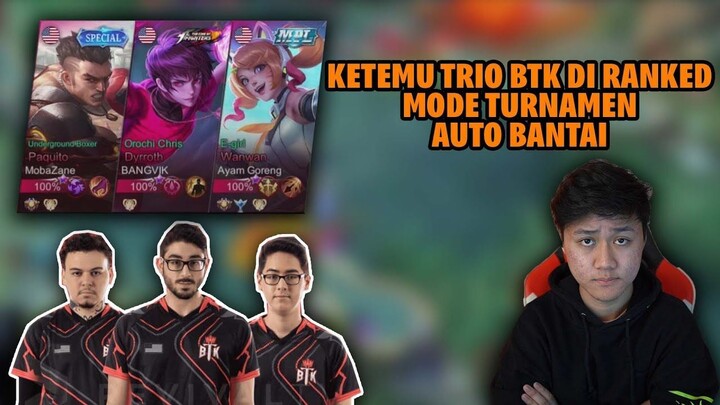 JEJE KETEMU MOBAZANE  TRIO BTK DI RANKED! AUTO MODE TURNAMEN - Mobile Legends