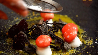 Make mushroom-shaped desserts