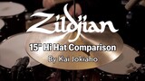 Zildjian 15" Hi Hat Comparison (Fat Hats, New Beat, K Sweet, K Light, Kerope, Quick Beat)