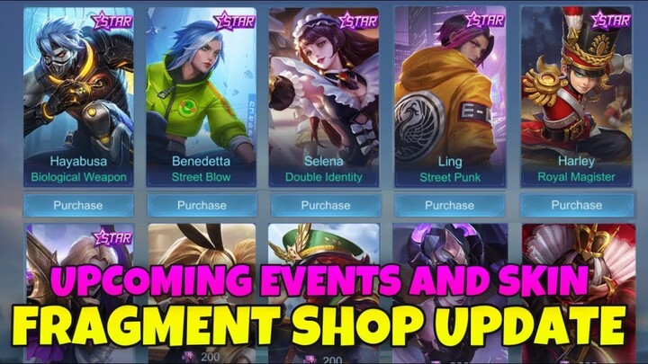 NEW! FRAGMENT SHOP UPDATE! FREE SKIN MLBB - NEW EVENT MOBILE LEGENDS