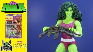 Marvel Legends SHE-HULK Jennifer Walters Retro Iron Man ToyBiz Cardback Wave Figure Review