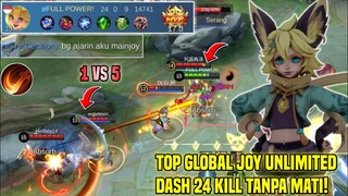 TUTORIAL JOY UNLIMITED DASH! KOMBO SKIL BUILD & ROTASI JOY EXP LANE YANG BENAR! TOP GLOBAL JOY -MLBB