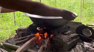 preparing food in the farm