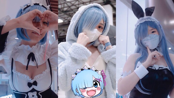 THE CUTEST REM COSPLAY! #cosplay #rem