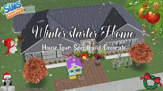 The Sims FreePlay: Winter House SpeedBuild, Decorate With Me, Full House Tour