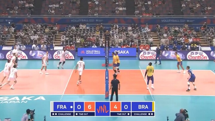 MEN'S VNL2022 FRANCE VS BRAZIL WEEK3