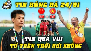 ĐTVN Đón Tin Vui Từ Trên Trời Rơi Xuống Trước Buổi Tập Chiều 24/1...Thầy Park Bật Cười Vui Sướng