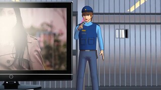 The slit-mouthed girl came to school