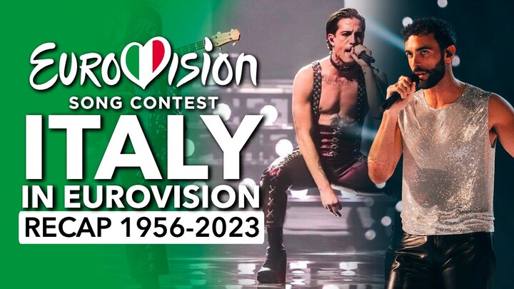 🇮🇹 Italy in Eurovision Song Contest (1956 - 2023 | RECAP L'Italia all'Eurovision)