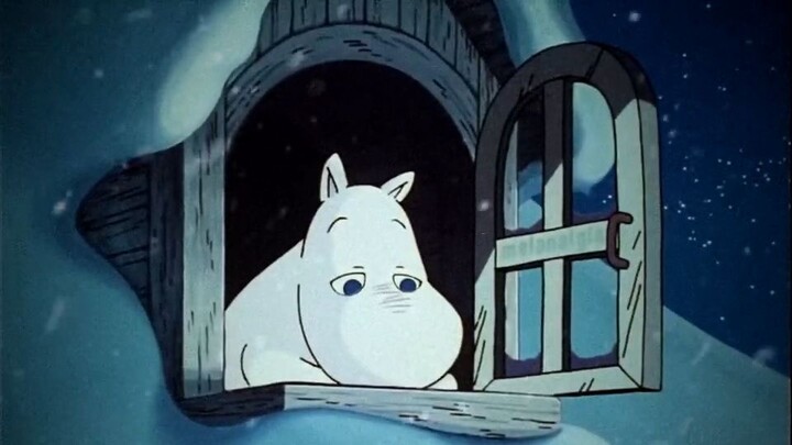 Lonely Winter Night on the Moomin Window - ＮＯＳＴＡＬＧＩＡ - 姆明