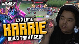 NGERINYA KARRIE PAKE BUILD YANG LAGI VIRAL DI EXPLANE!!! #TUTOR7 - KARRIE