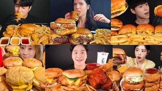 ULTIMATE BURGER & FRIES MUKBANG 🍔🔥 | EPIC FAST FOOD FEAST COMPILATION