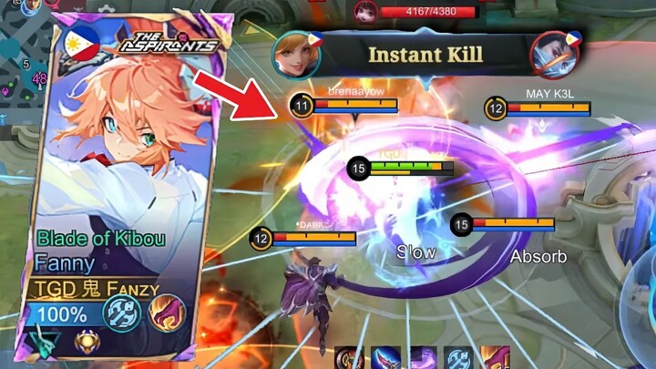 INSANE TOWER & BASE DIVE FANNY!  AGGRESSIVE GAMEPLAY FANNY - MLBB