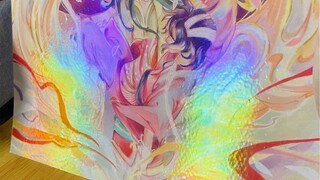 用镭射纸自制太子悦神大卡